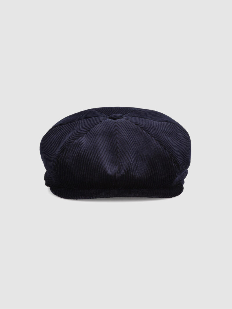 Navy Corduroy Baker Boy
