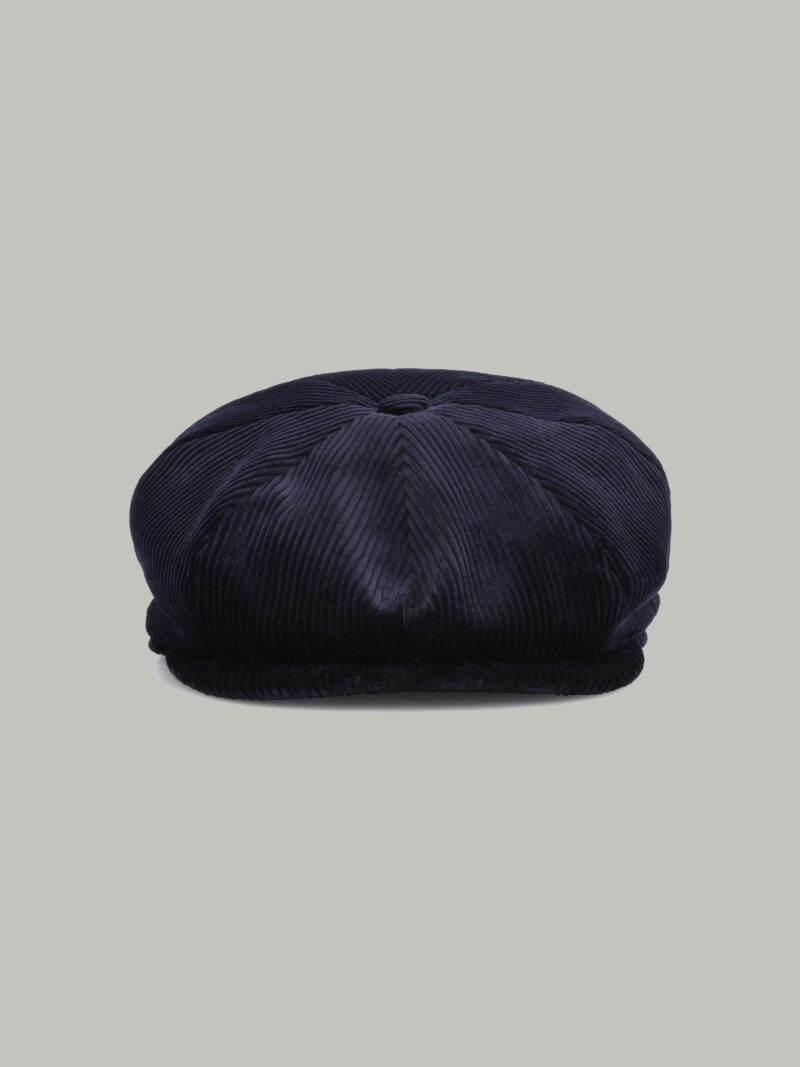 Navy Corduroy Baker Boy