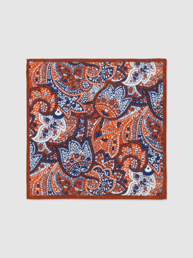 Rust Silk Floral