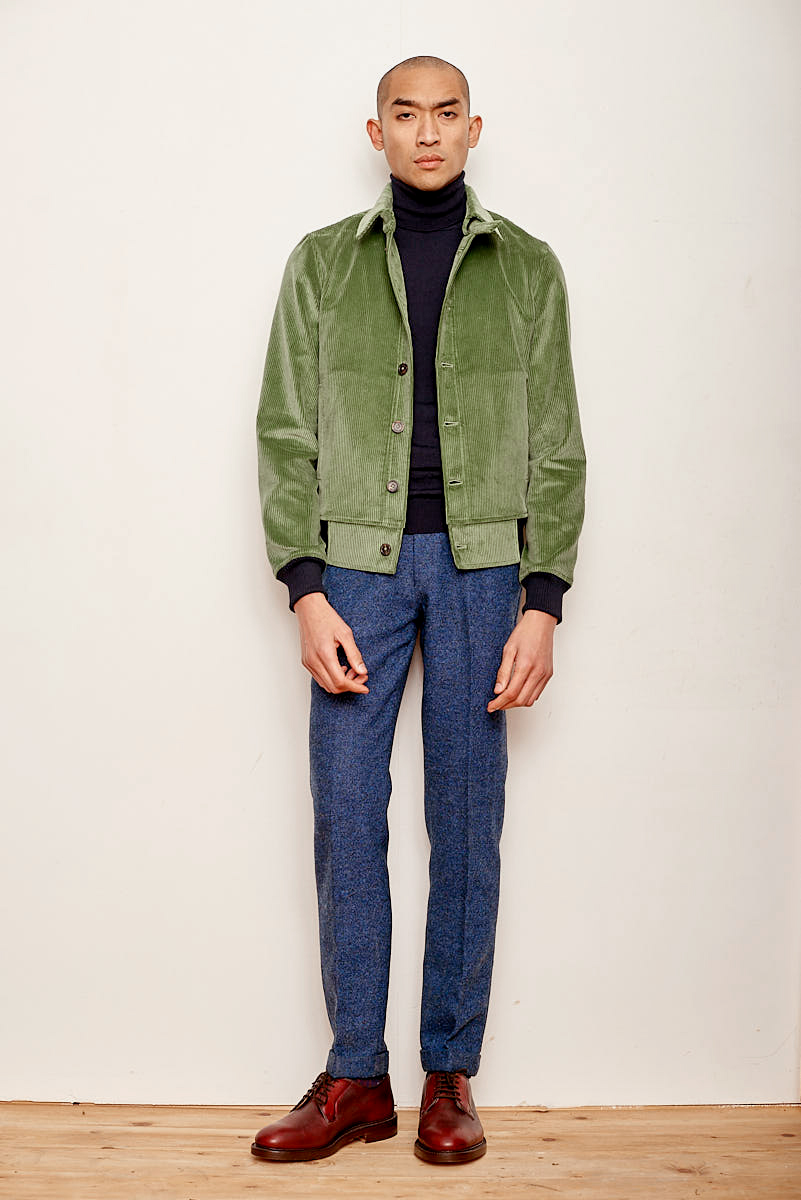Sage Cord Novak Bomber