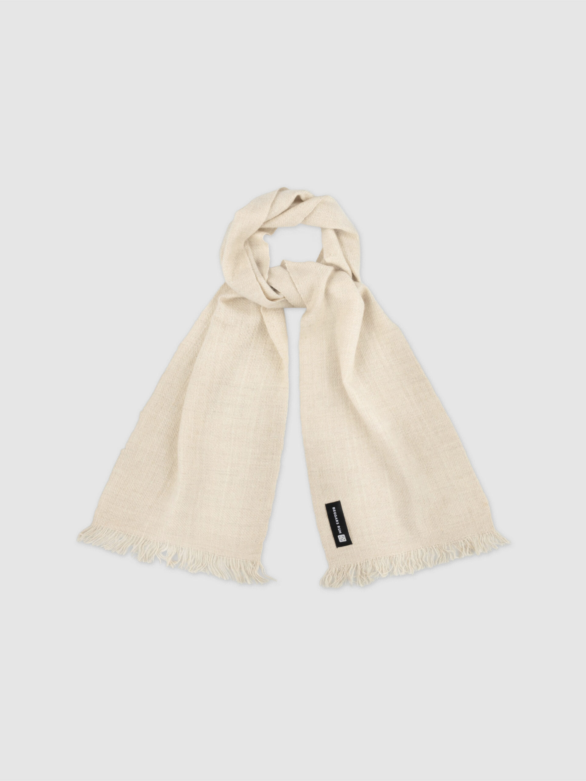Undyed Cashmere Scarf - Beggars Run